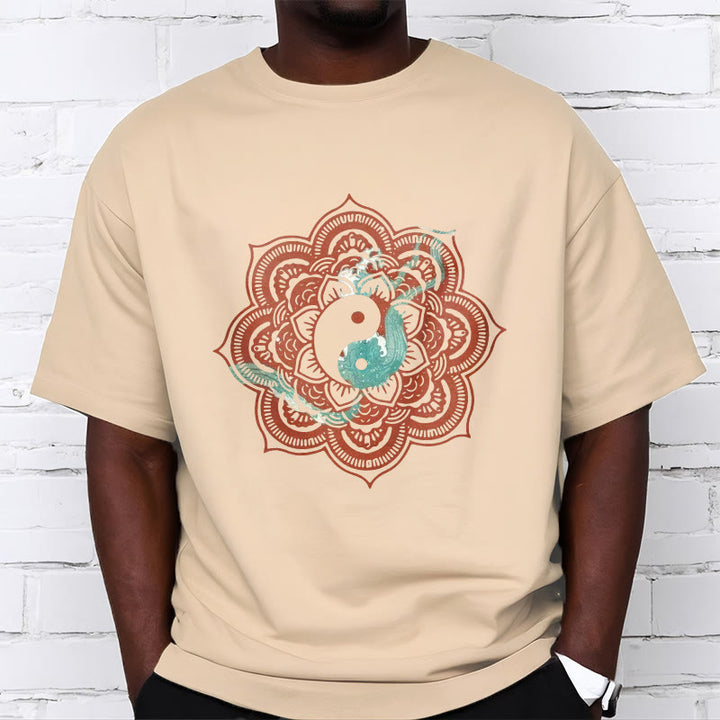 Buddha Stones Mandala Yin Yang Cotton Tee T-shirt - image 19