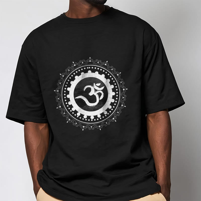 Buddha Stones Om Mandala Pattern Cotton Tee T-shirt - image 6