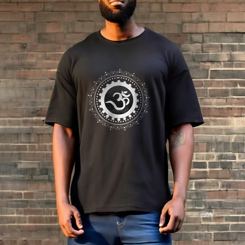 Buddha Stones Om Mandala Pattern Cotton Tee T-shirt - image 7