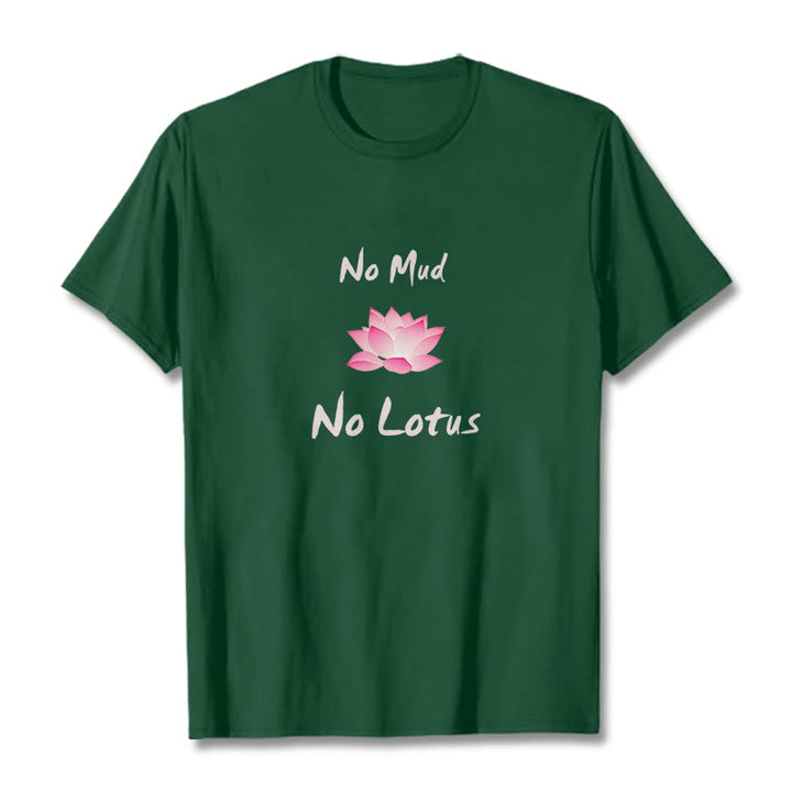 Buddha Stones No Mud No Lotus Cotton Tee T-shirt - ForestGreen - 2XL - image 5
