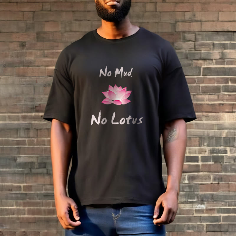 Buddha Stones No Mud No Lotus Cotton Tee T-shirt - image 3