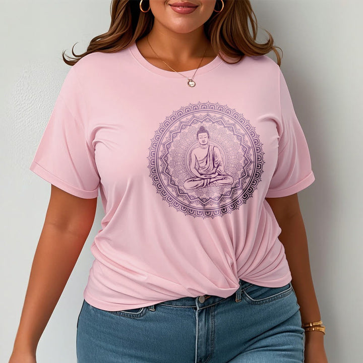 Buddha Stones Mandala Buddha Cotton Tee T-shirt - image 19