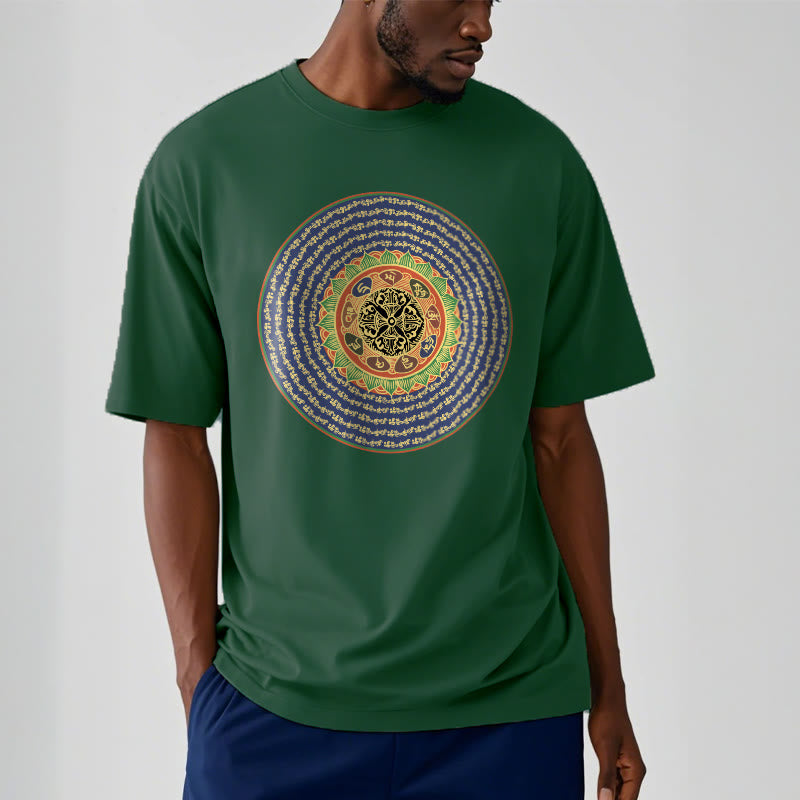 Buddha Stones 108 Om Mani Padme Hum Mantra Sanskrit Tee T-shirt - image 10