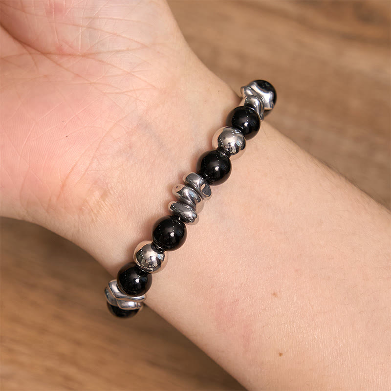Buddha Stones Black Onyx Fortune Bracelet - image 4