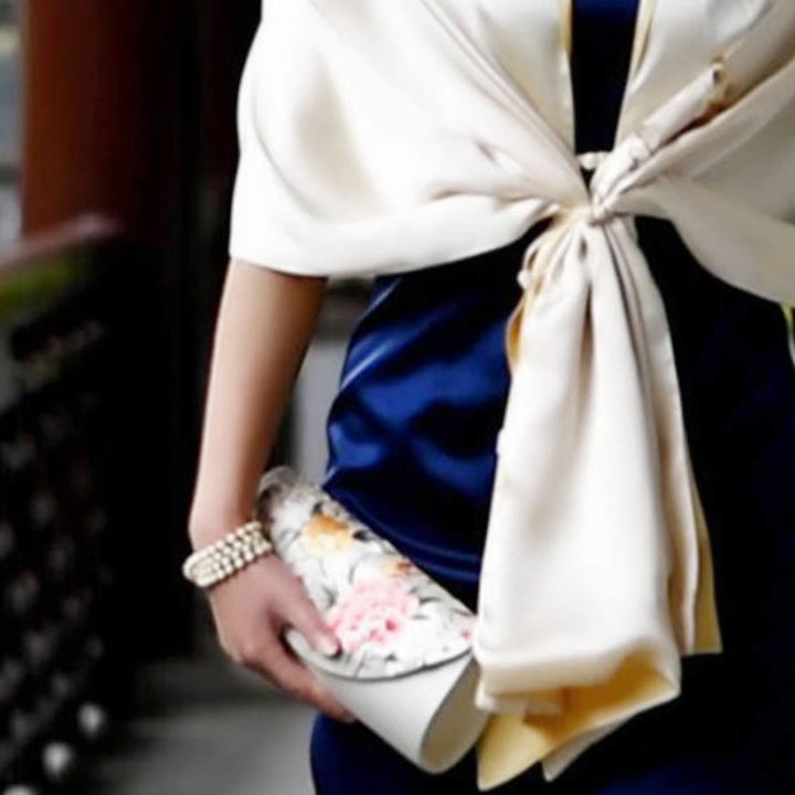 Buddha Stones Peony Tulip Su Embroidery Wedding Shopping Purse Handbag Crossbody Bag - image 7