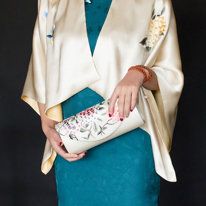 Buddha Stones Hydrangea Su Embroidery Wedding Shopping Wallet Purse Handbag Crossbody Bag - image 10