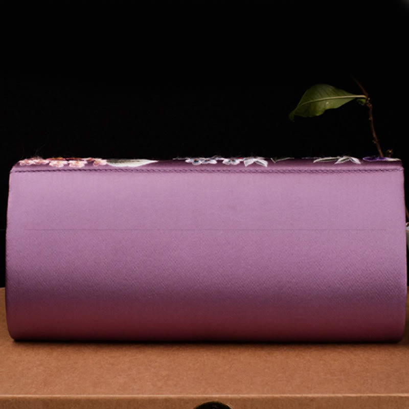 Buddha Stones Hydrangea Su Embroidery Wedding Shopping Wallet Purse Handbag Crossbody Bag - image 5