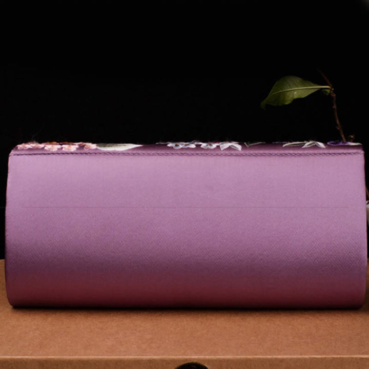 Buddha Stones Hydrangea Su Embroidery Wedding Shopping Wallet Purse Handbag Crossbody Bag - image 5