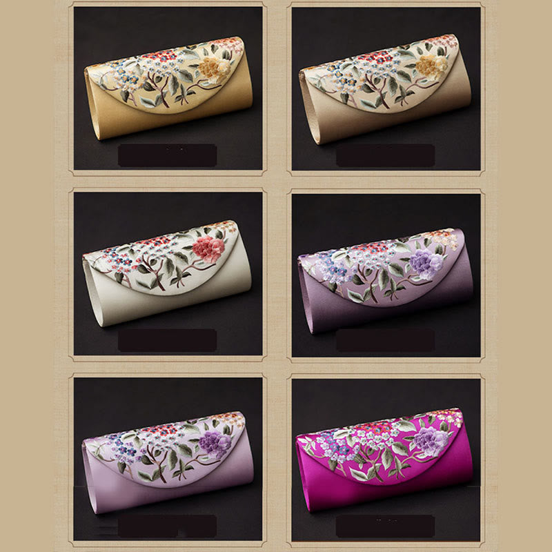 Buddha Stones Hydrangea Su Embroidery Wedding Shopping Wallet Purse Handbag Crossbody Bag - image 25