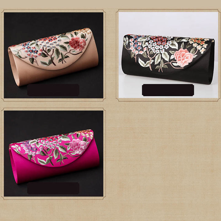 Buddha Stones Hydrangea Su Embroidery Wedding Shopping Wallet Purse Handbag Crossbody Bag - image 27