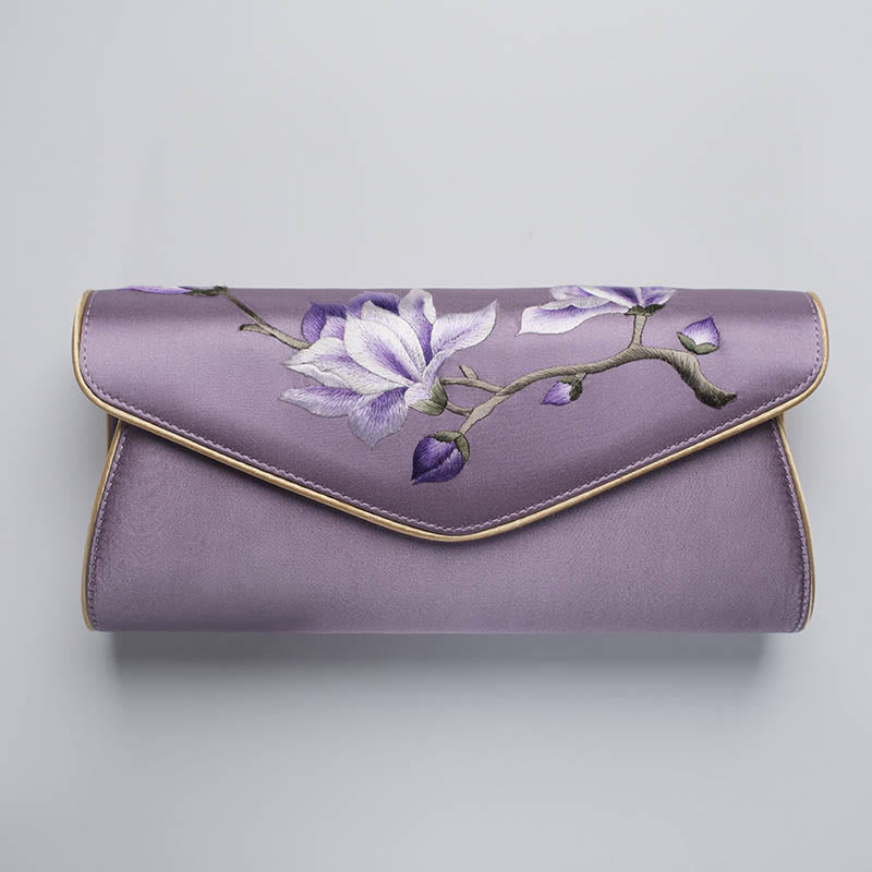 Buddha Stones Magnolia Su Embroidery Wedding Shopping Purse Handbag Crossbody Bag - image 16