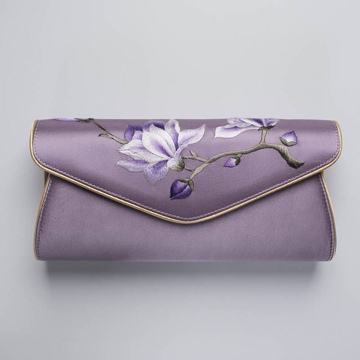 Buddha Stones Magnolia Su Embroidery Wedding Shopping Purse Handbag Crossbody Bag - image 16