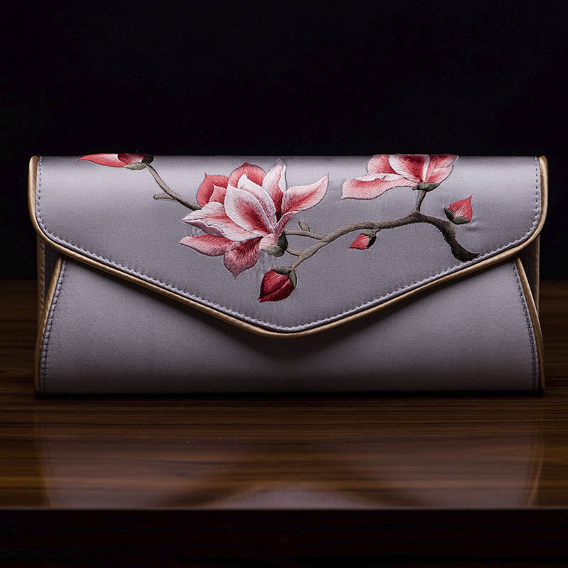 Buddha Stones Magnolia Su Embroidery Wedding Shopping Purse Handbag Crossbody Bag - image 21