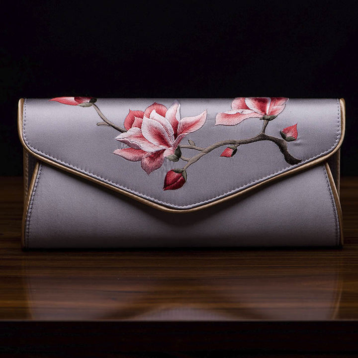 Buddha Stones Magnolia Su Embroidery Wedding Shopping Purse Handbag Crossbody Bag - image 21