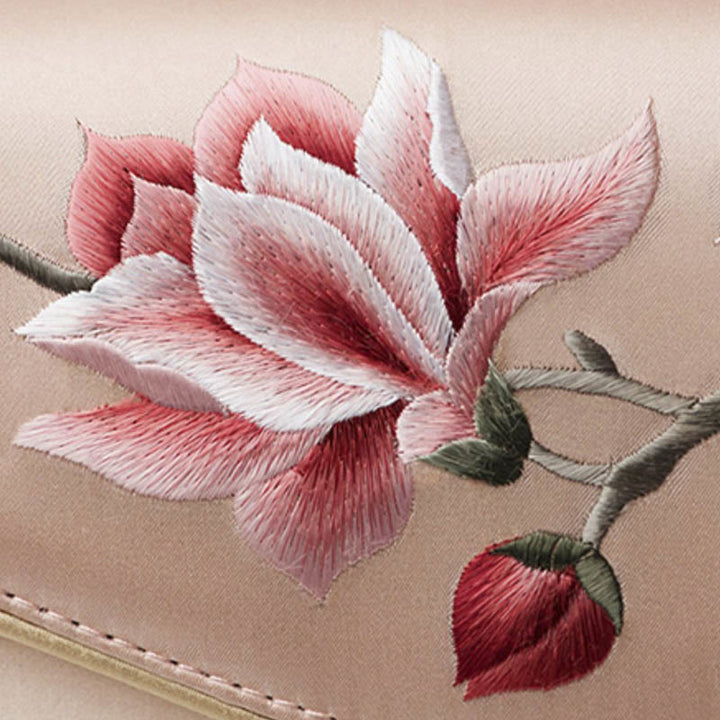 Buddha Stones Magnolia Su Embroidery Wedding Shopping Purse Handbag Crossbody Bag - image 12