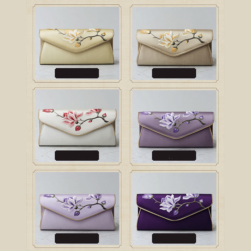 Buddha Stones Magnolia Su Embroidery Wedding Shopping Purse Handbag Crossbody Bag - image 25