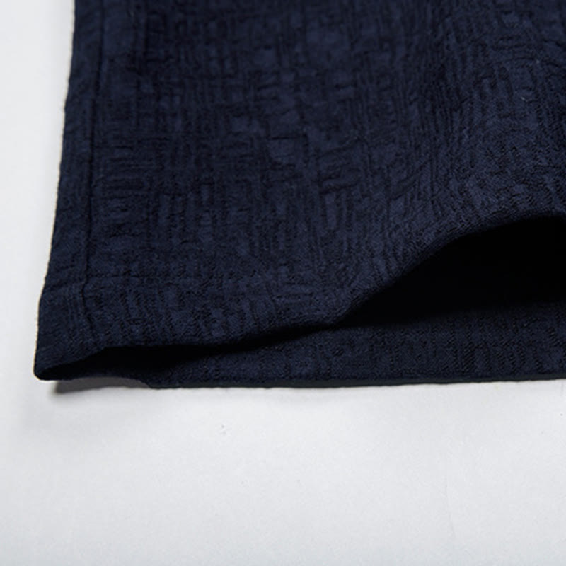 Buddha Stones Fall Solid Long Sleeve Button Shirt Cotton Linen Men Clothing - image 11