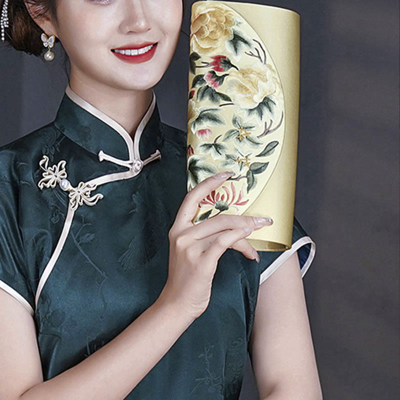 Buddha Stones Su Embroidery Wedding Shopping Purse Handbag Crossbody Bag - image 2