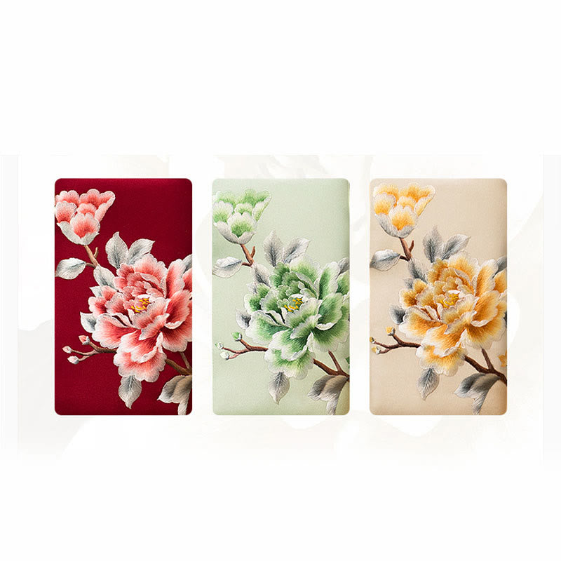 Buddha Stones Carnation Peony Begonia Su Embroidery Wedding Shopping Purse Handbag Crossbody Bag - image 16