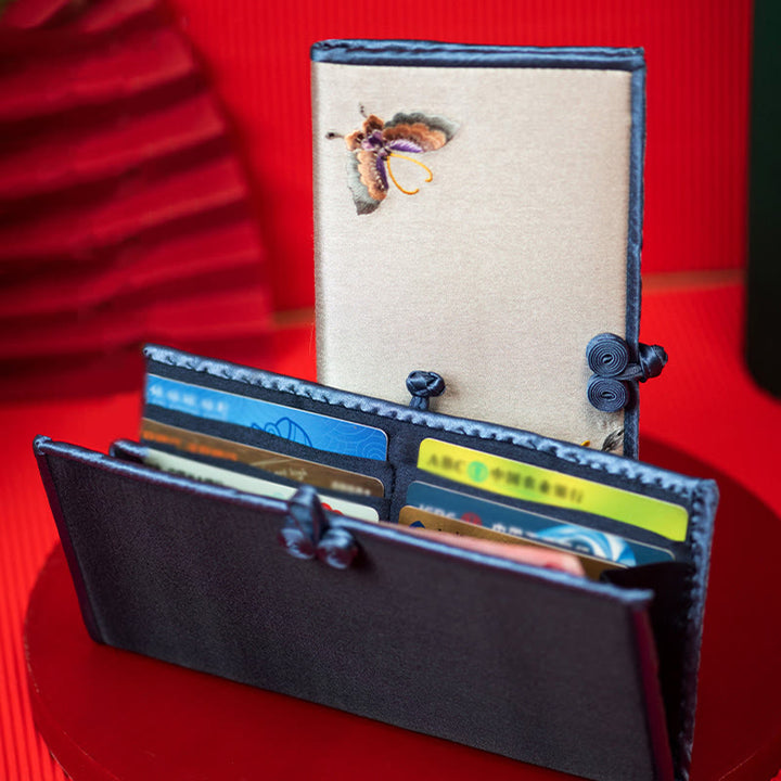 Buddha Stones Butterfly Orchid Su Embroidery Journey Shopping Purse Handbag  - image 10