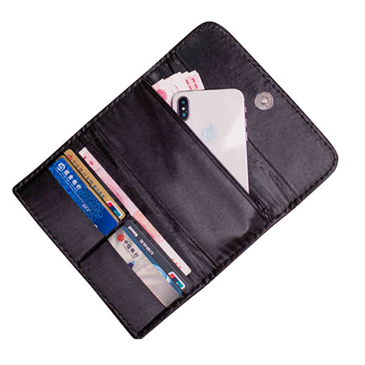 Buddha Stones Peony Flower Su Embroidery Journey Shopping Long Purse Handbag  - image 8