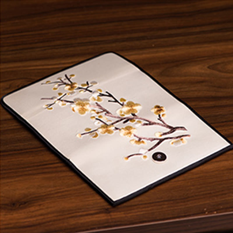 Buddha Stones Plum Bossom Su Embroidery Journey Shopping Long Purse Handbag  - image 14