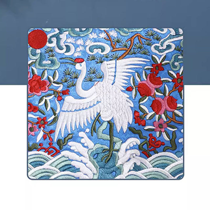 Buddha Stones Mythical Beast Phoenix Dragon Qilin Su Embroidery Ticket Folder Storage Journey Shopping Purse Handbag  - image 30