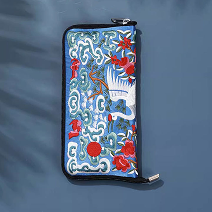 Buddha Stones Mythical Beast Phoenix Dragon Qilin Su Embroidery Ticket Folder Storage Journey Shopping Purse Handbag  - image 29