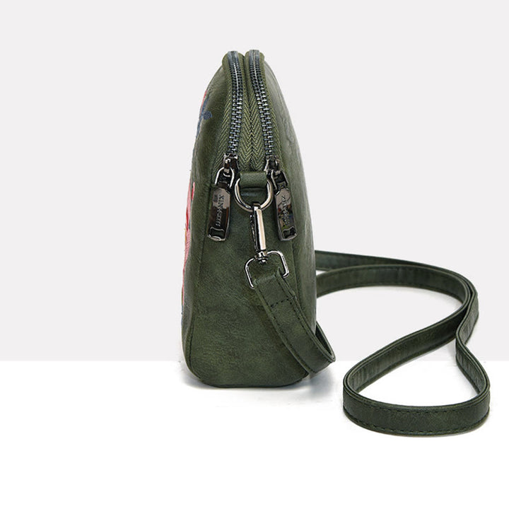 Buddha Stones Lotus Su Embroidery Journey Shopping Purse Shoulder Bag Crossbody Bag - image 12