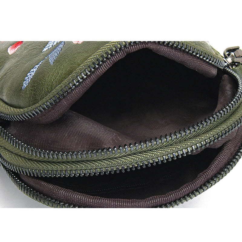 Buddha Stones Lotus Su Embroidery Journey Shopping Purse Shoulder Bag Crossbody Bag - image 16