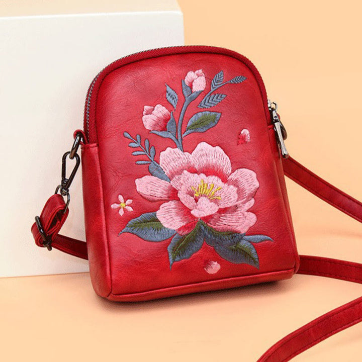 Buddha Stones Lotus Su Embroidery Journey Shopping Purse Shoulder Bag Crossbody Bag - image 21