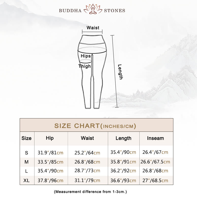 Buddha Stones Flowers Leaves Dandelions Pineapples Print Sports Fitness High Waist Leggings Women's Yoga Pants - image 6