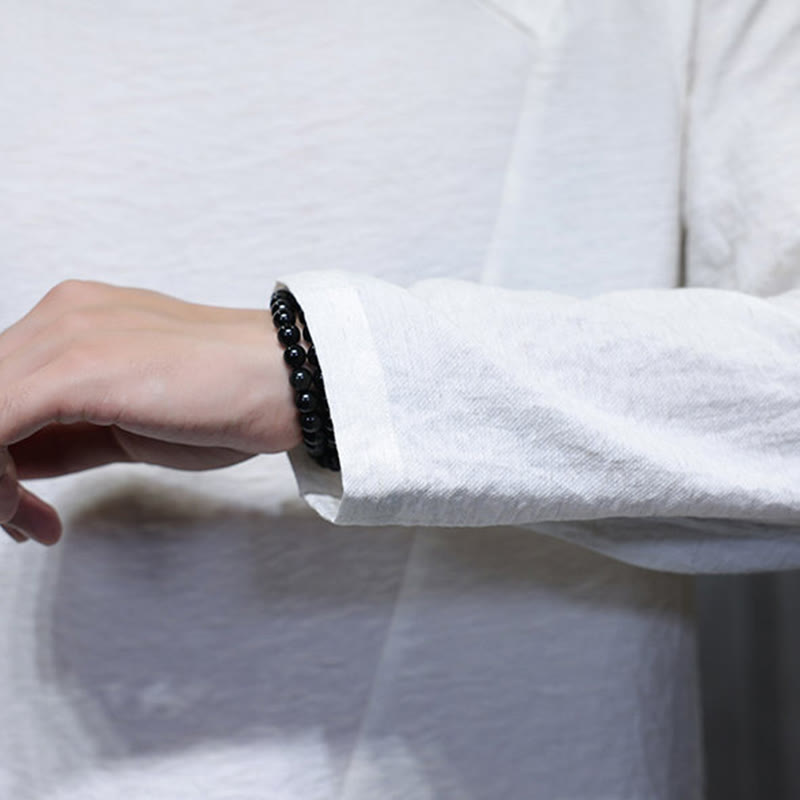 Buddha Stones Fall Solid Round Neck Long Sleeve T-Shirt Cotton Men Clothing - image 19