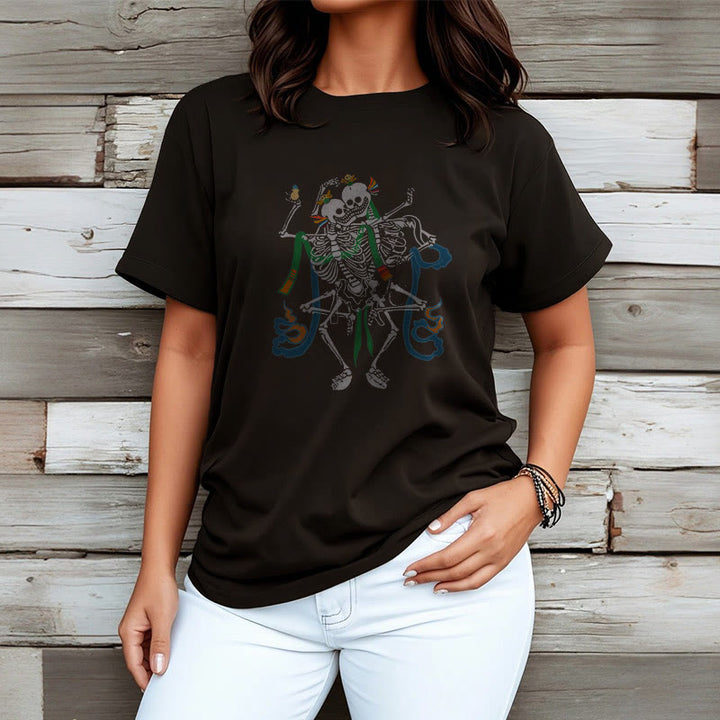 Buddha Stones Tibetan The Lord Of The Corpse Forest Design Tee T-shirt - image 3