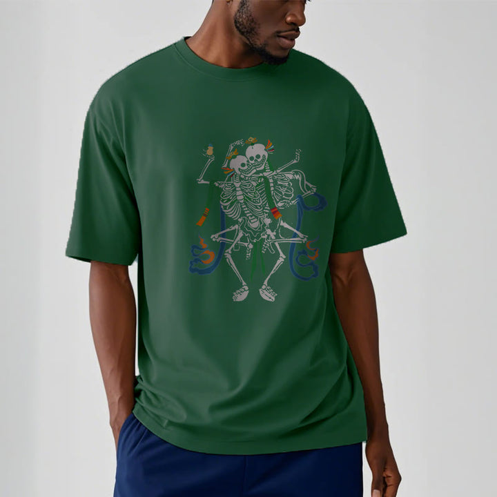 Buddha Stones Tibetan The Lord Of The Corpse Forest Design Tee T-shirt - image 11