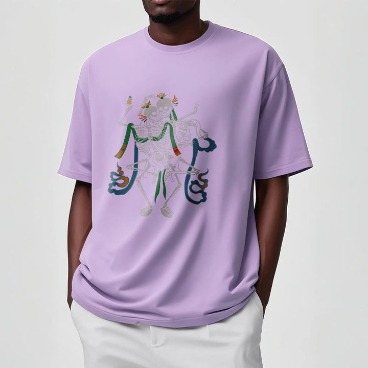 Buddha Stones Tibetan The Lord Of The Corpse Forest Design Tee T-shirt - image 18