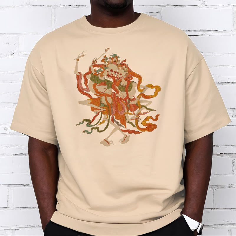 Buddha Stones Tibetan Colorful The Lord Of The Corpse Forest Pattern Tee T-shirt - image 1