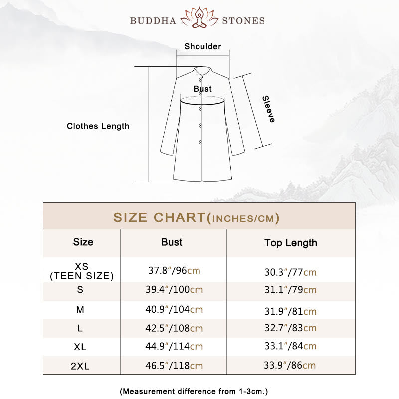 Buddha Stones Auspicious Clouds Embroidery Meditation Prayer Spiritual Zen Tai Chi Qigong Practice Unisex Clothing Set - image 5