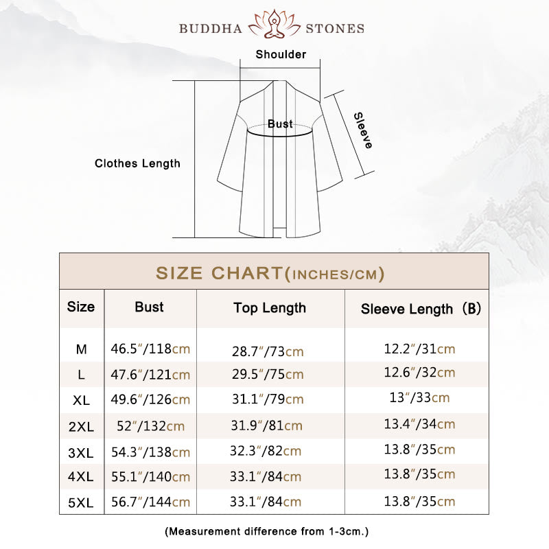 Buddha Stones Solid Color Open Front Jacket Men's Kimono - image 5