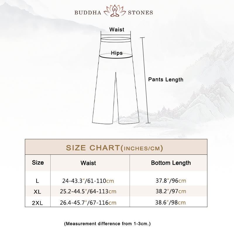 Buddha Stones 2Pcs Chinese Frog Button Design Zen Tai Chi Meditation Clothing Cotton Linen Top Pants Women's Set - image 6