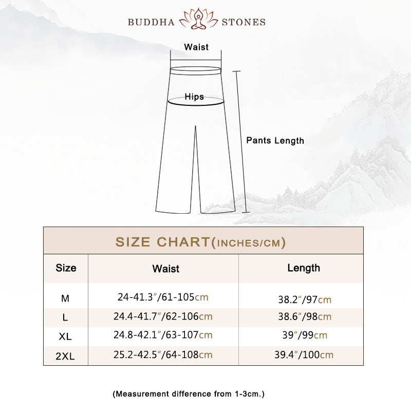 Buddha Stones Hanfu Style Midi Dress Wide Leg Pants Meditation Zen Practice Yoga Dance Clothing - image 6