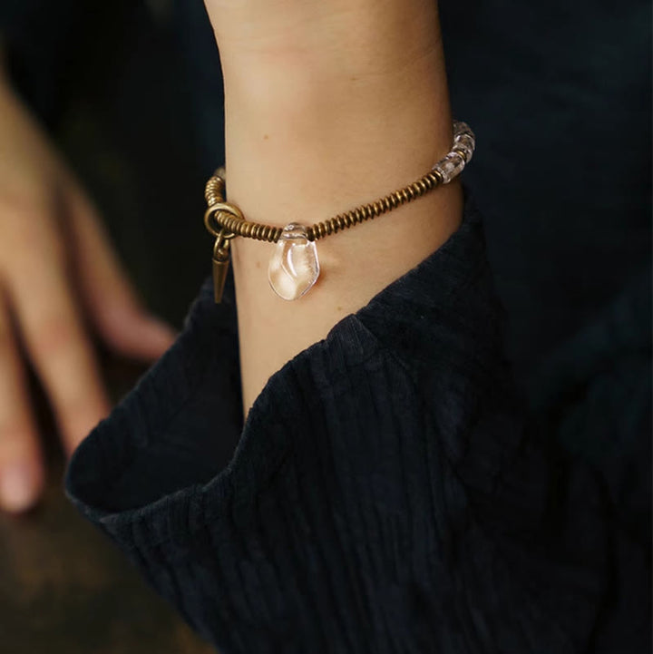 Buddha Stones Copper White Crystal Luck Bracelet - image 7