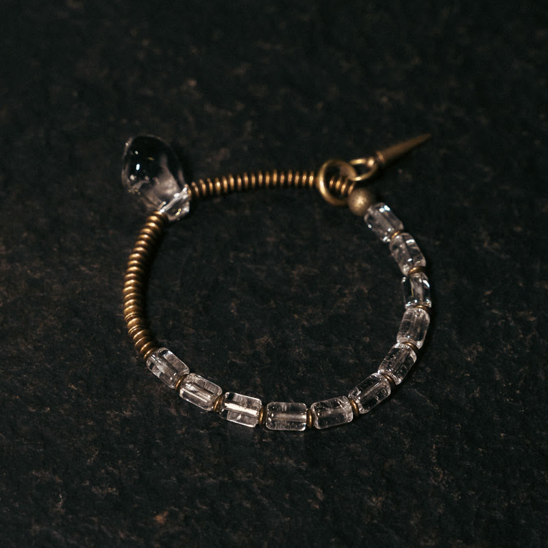 Buddha Stones Copper White Crystal Luck Bracelet - image 4