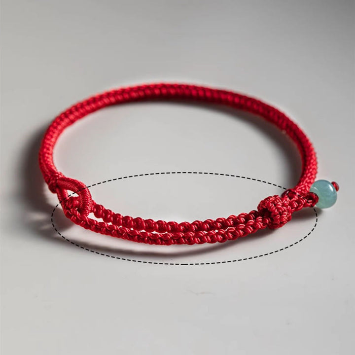 Buddha Stones Red String Jade Connection Bracelet - image 7