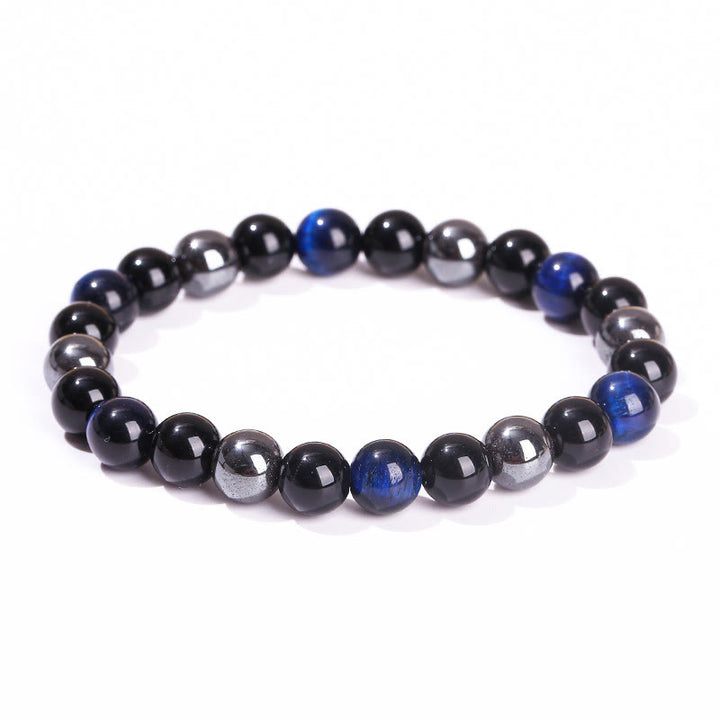 Buddha Stones Natural Tiger's Eye Obsidian Hematite Positive Powerful Bracelet - image 26