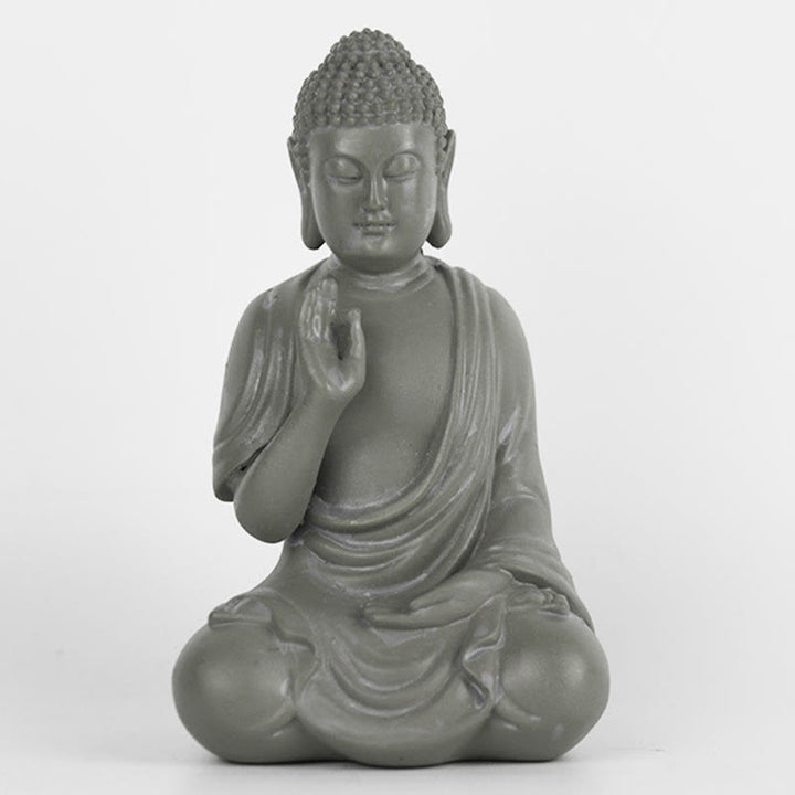 Buddha Stones Small Meditation Prayer Resin Buddha Statue Compassion Home Desk Decoration - image 16