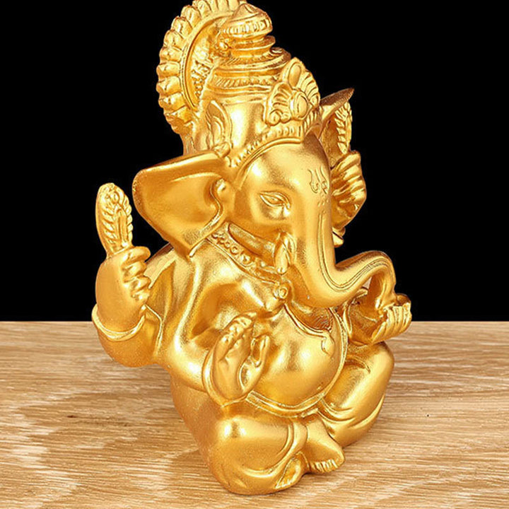Buddha Stones Ganesh Ganpati Elephant Statue Transformation Home Resin Decoration - image 7