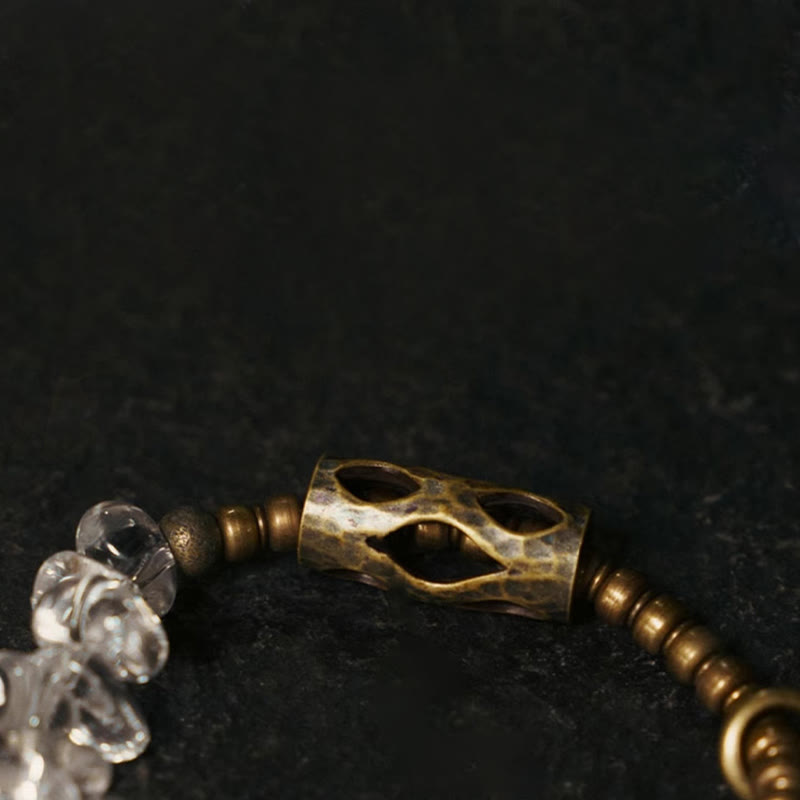 Buddha Stones Irregular White Crystal Copper Clarity Bracelet - image 7