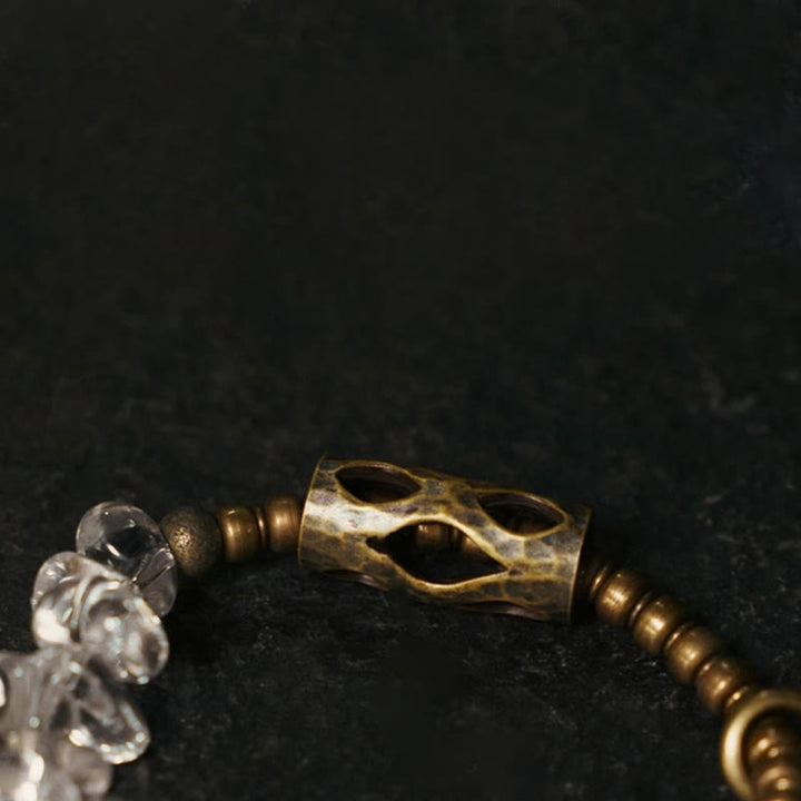 Buddha Stones Irregular White Crystal Copper Clarity Bracelet - image 7