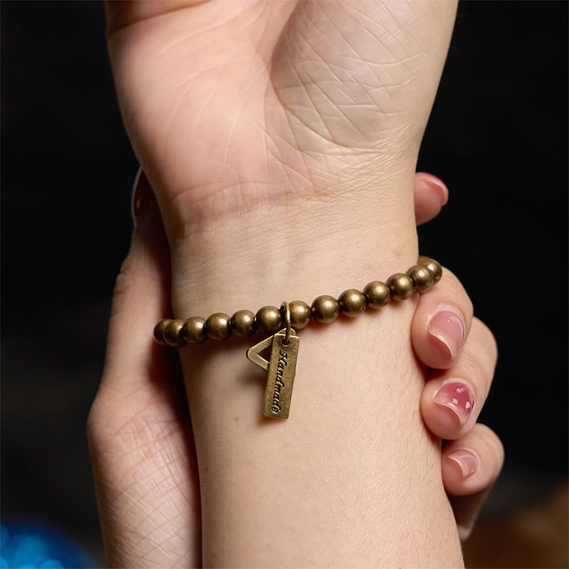 Buddha Stones Copper Beads Balance Bracelet - image 4